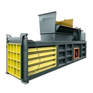 Prensa embaladora totalmente automática para residuos textiles