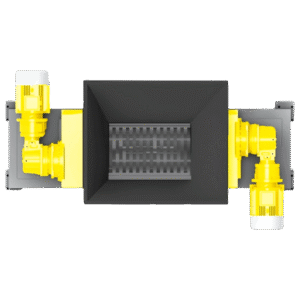 triturador de duplo eixo