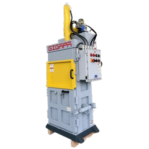 Explosion-proof vertical baler
