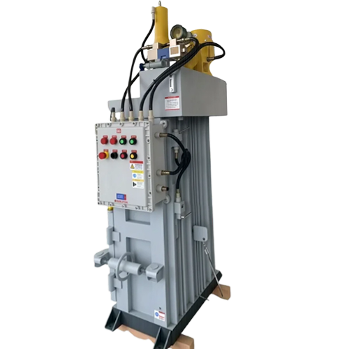 Explosion-proof vertical baler
